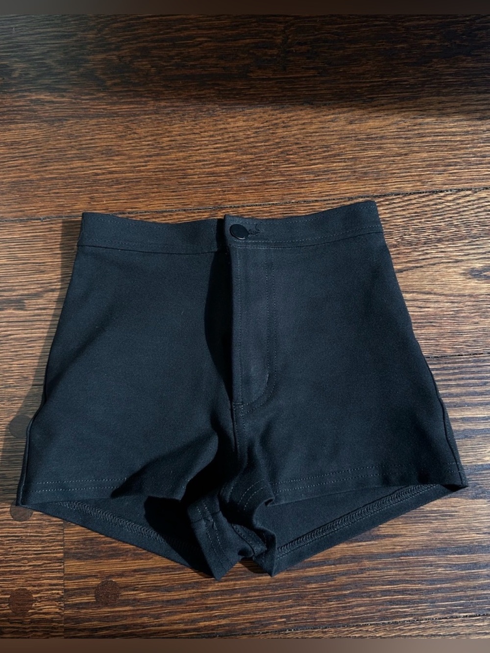 American Apparel Matte Black Disco Shorts